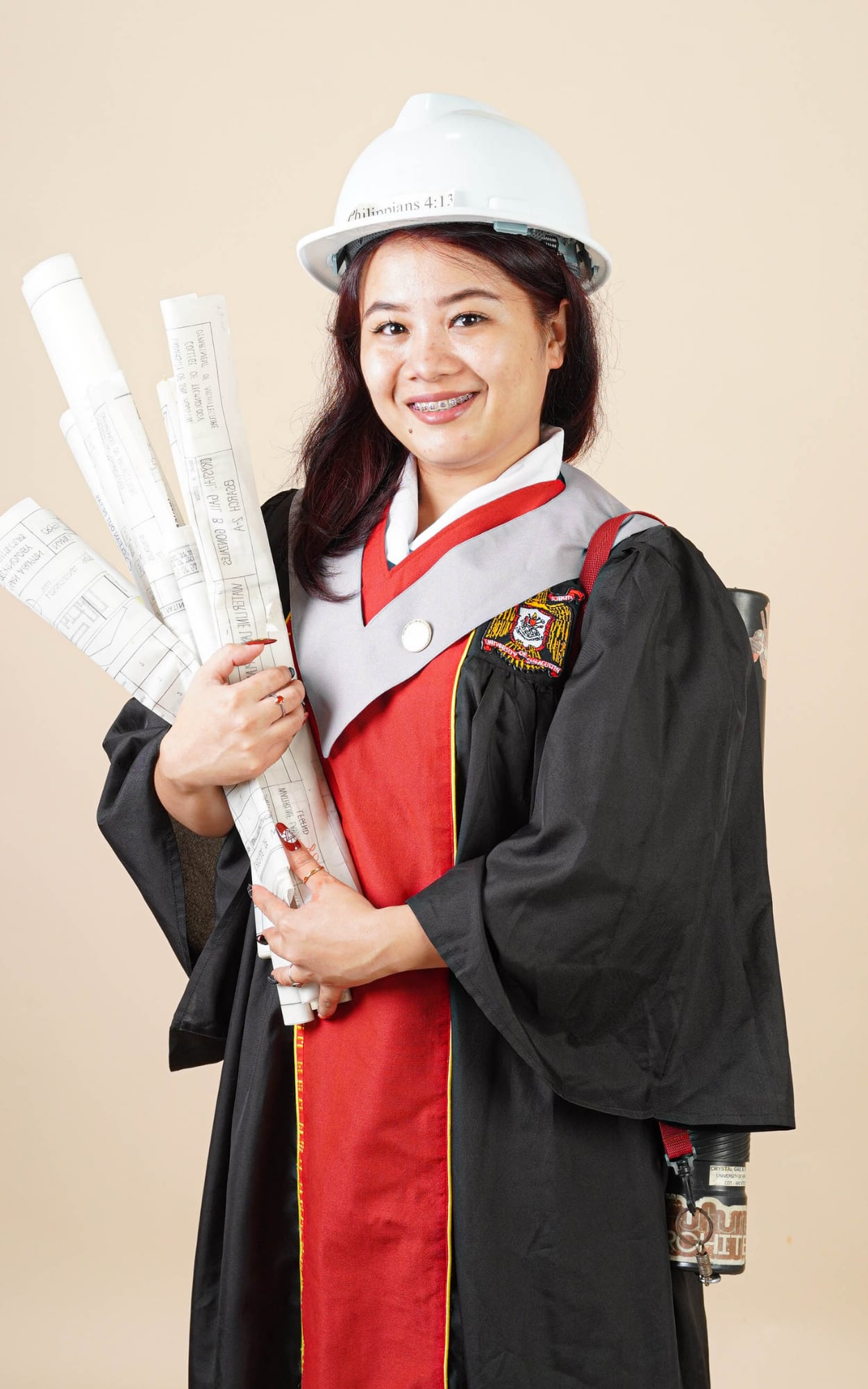 Graduation portrait photographed at Pixcelyn Photo & Print